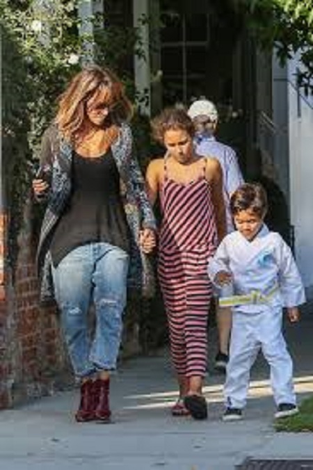 Maceo with his mom and step sister